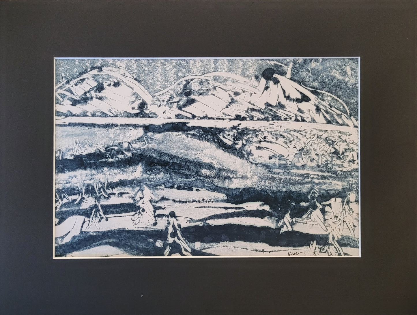 Vista  | Encaustic Wax Monotype - Original Artwork on Paper