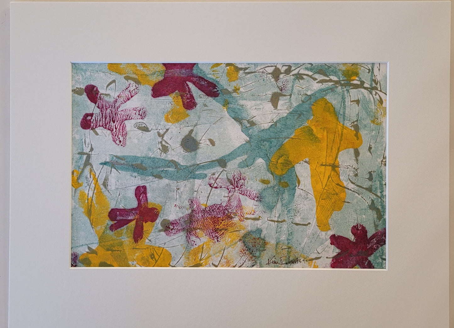 On The Move  | Encaustic Wax Monotype - Original Artwork on Paper