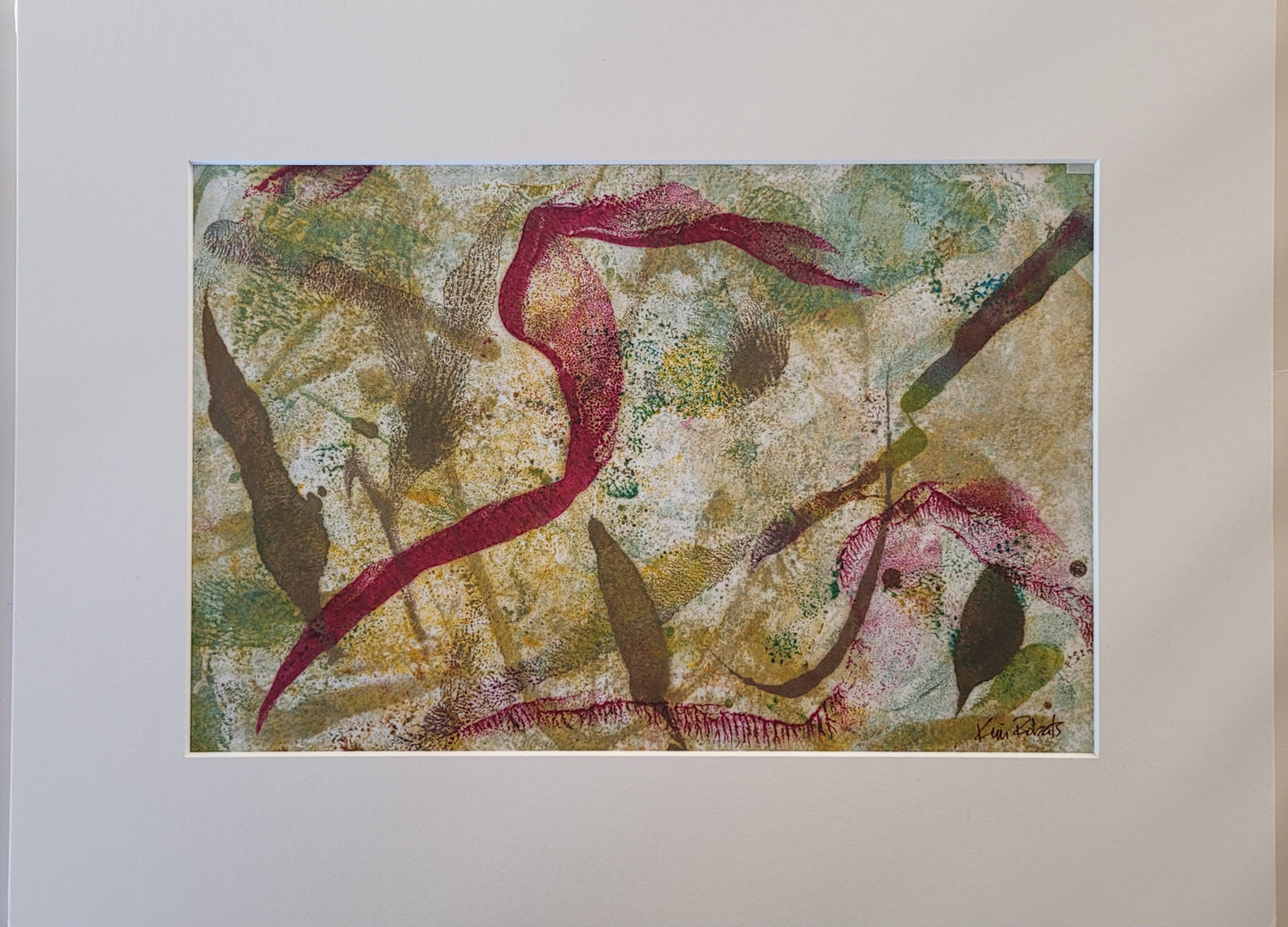 Composition 10 | Encaustic Wax Monotype - Original Artwork on Paper