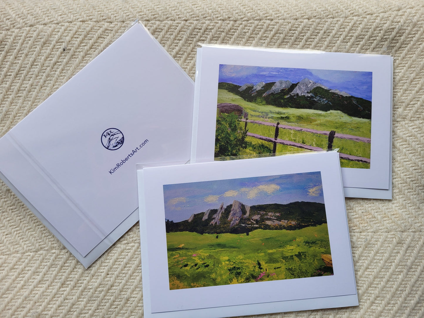 Flatirons Mountains Printed Fine Art Cards Set of 6